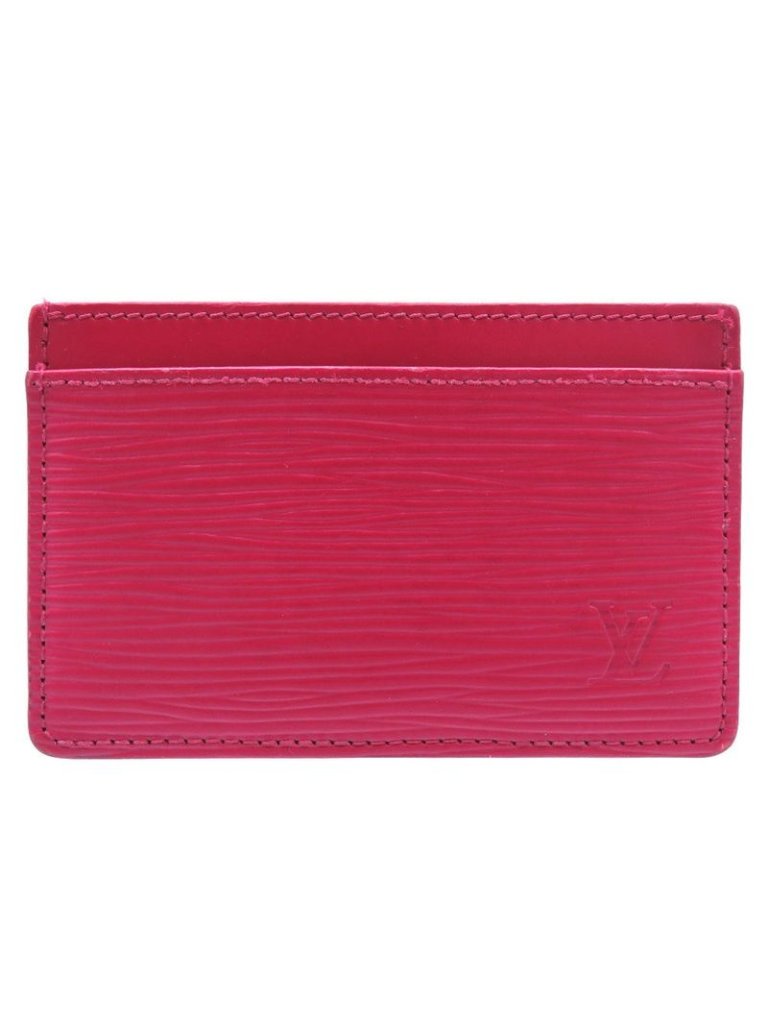 Louis Vuitton Card Holder Surple Epi Fuchsia Case 0190